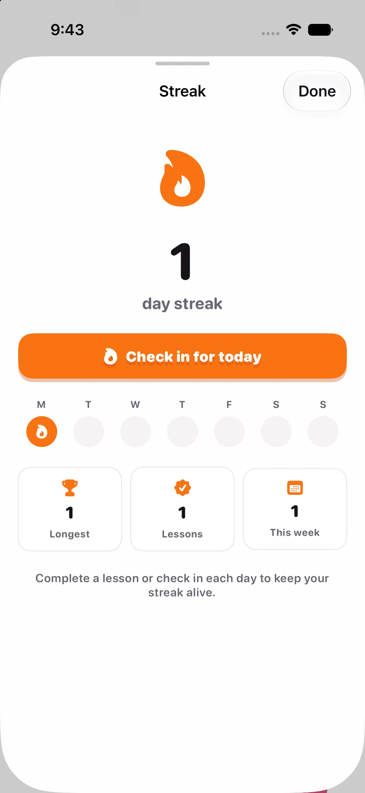 Pantalla de progrés i impuls de Talking Stage