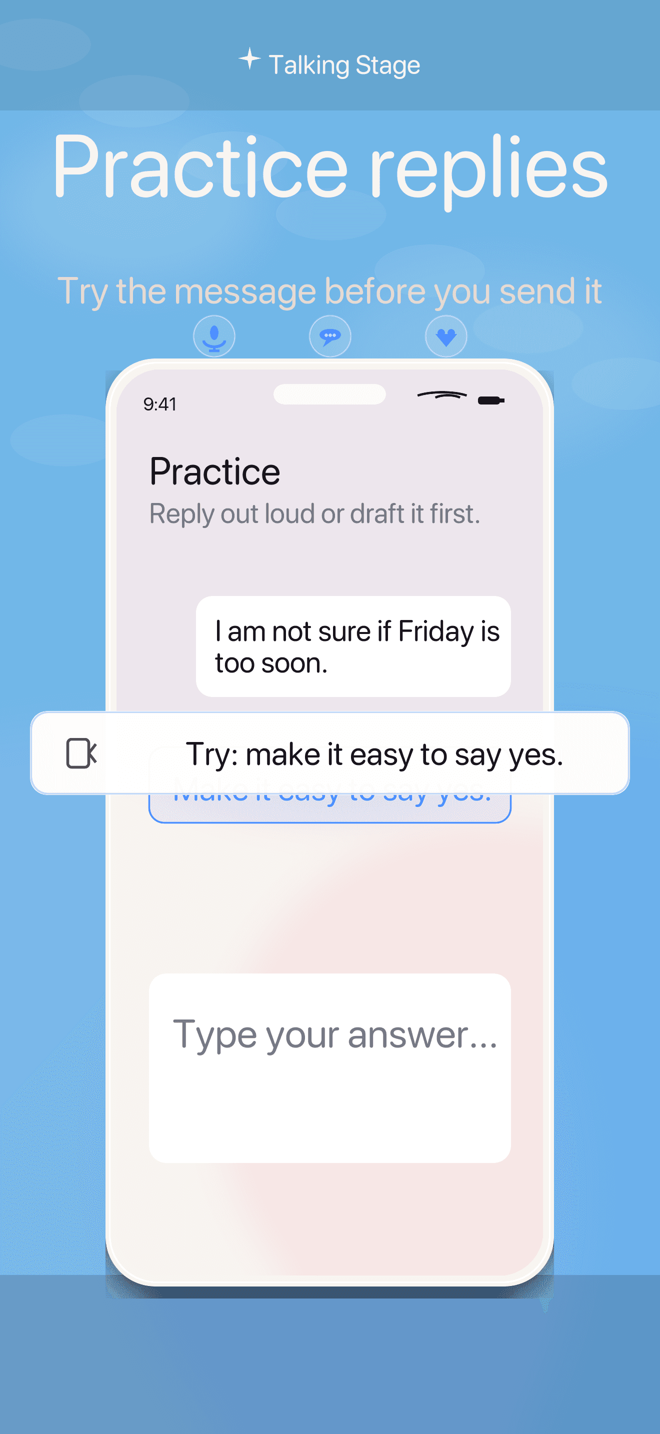 Practice replies